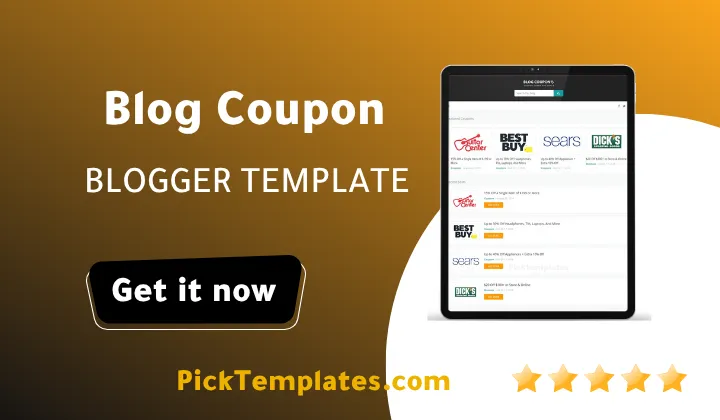 Blog Coupon Blogger Template Blog Coupon Blogger Theme