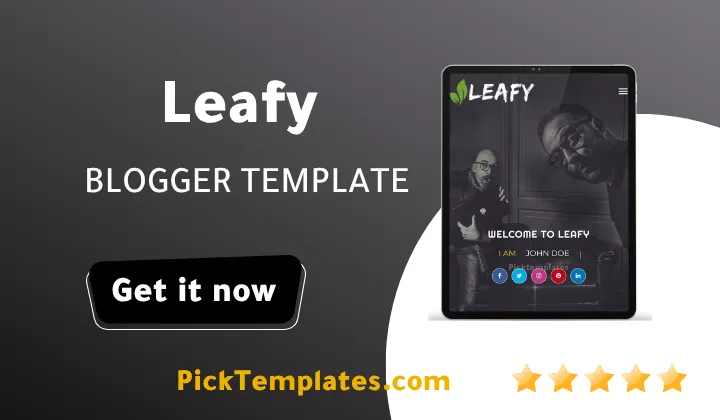 Leafy Blogger Theme