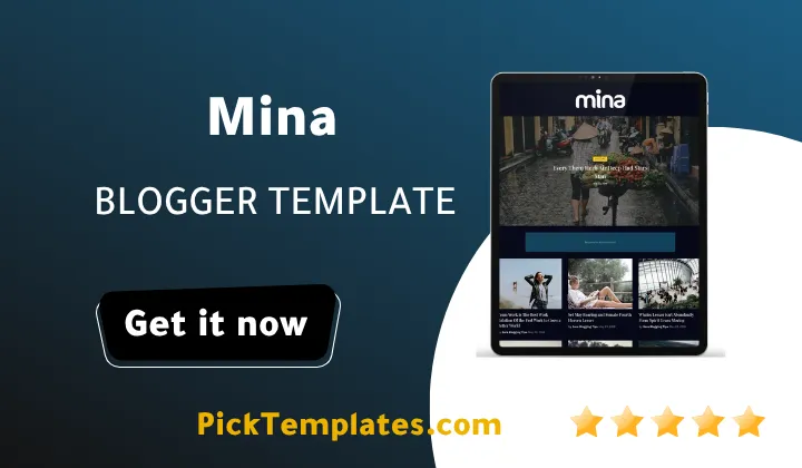 Mina Blogger Theme