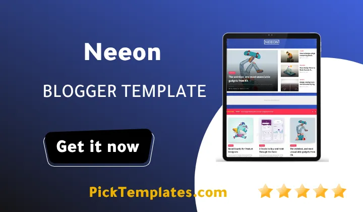 Neeon Blogger Theme