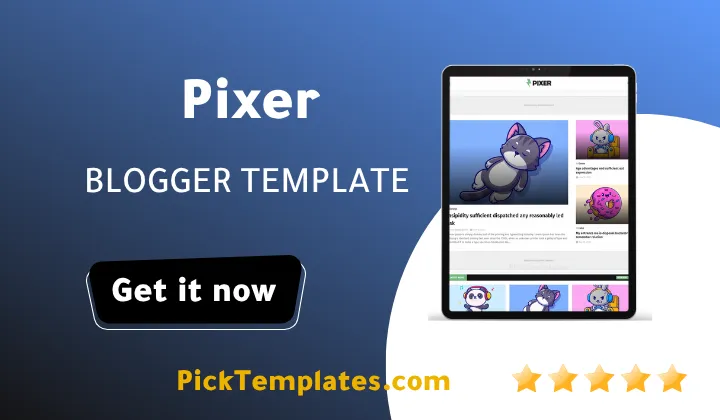 Pixer Blogger Theme