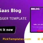 Saas Blog Blogger Theme