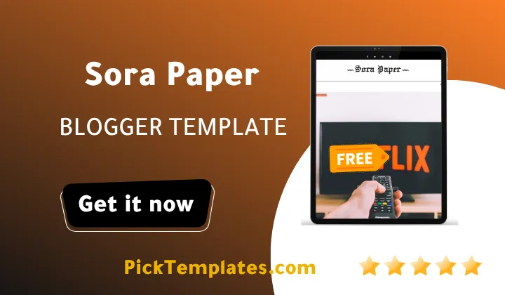 Sora Paper Blogger Theme