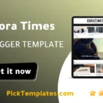 Sora Times Blogger Theme