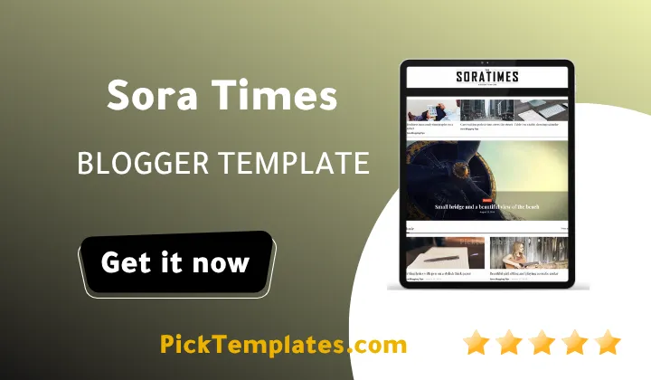 Sora Times Blogger Theme